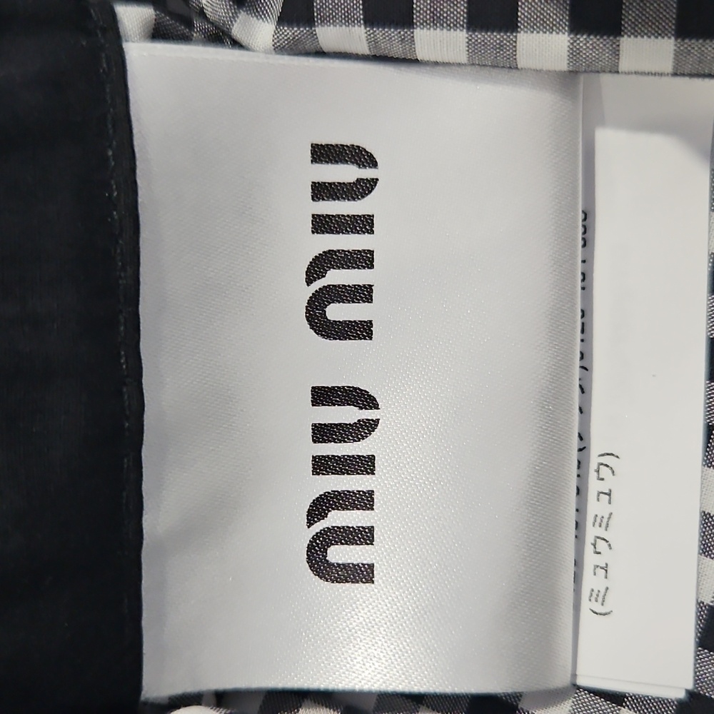 Miu Miu Gingham  Mini Skirt - Picture 5 of 9